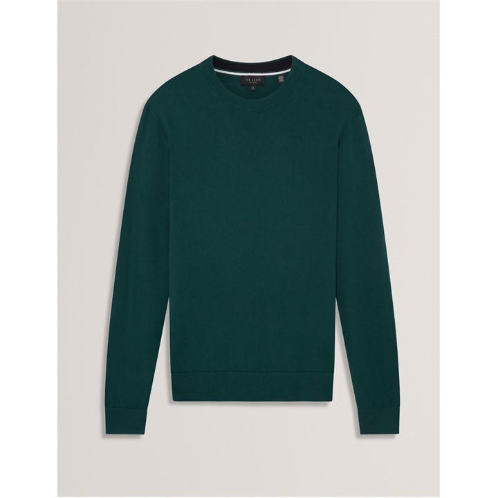Ted Baker Men's Merino Blend Crew Neck Jumper Green M (3) - Image 3