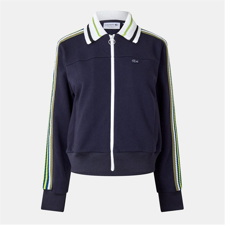 Lacoste Women's Blue Crew Neck Jumper in Size 12, Sports Direct