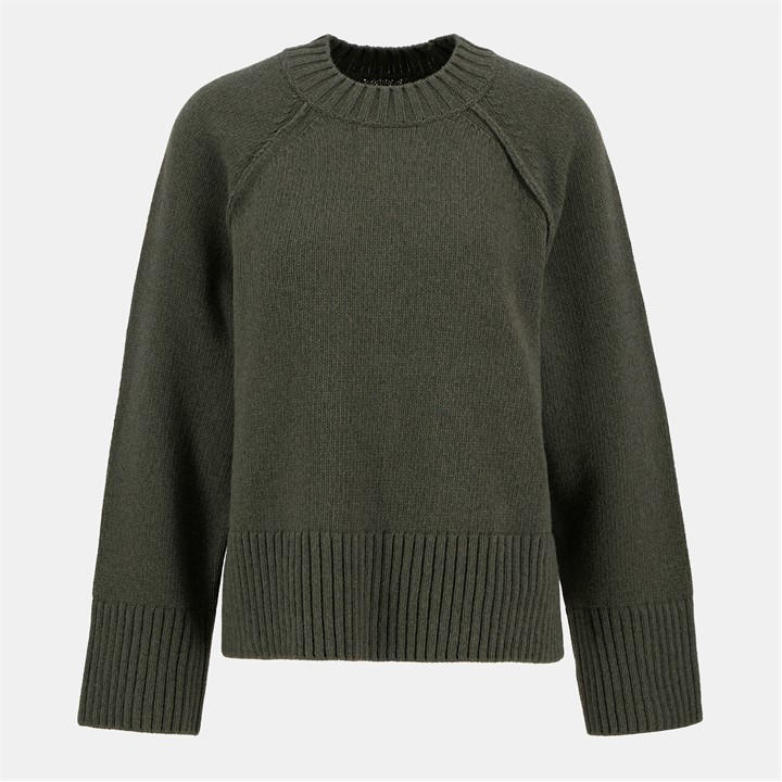 Barbour Women's Green Ashdon Jumper in Size 10, Sports Direct