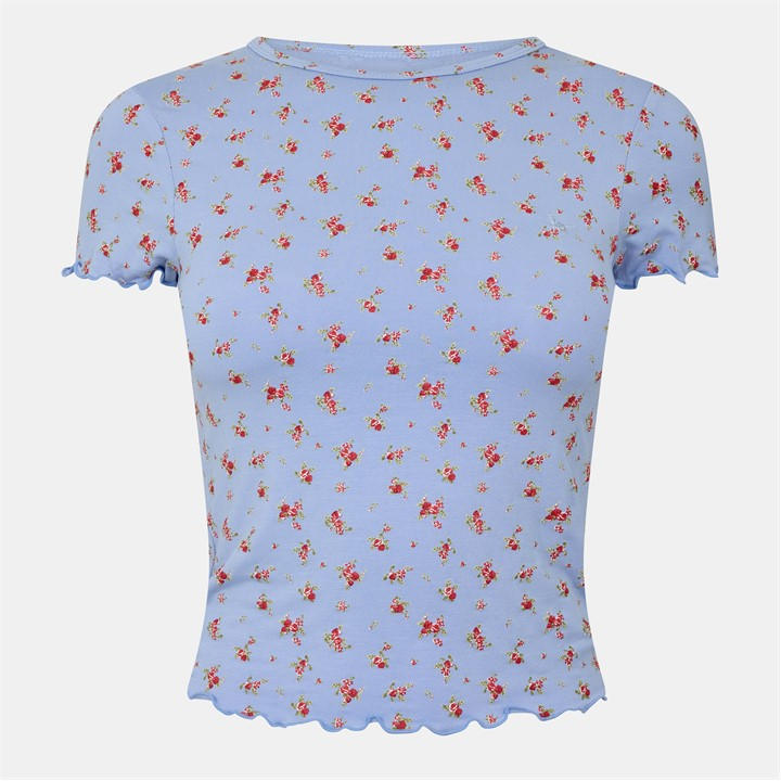 Jack Wills Women's Blue Printed Set Pyjama Shorts in Size 8, Sports Direct