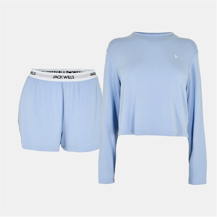 Jack Wills Women's Blue Pyjama Shorts in Size 8, Sports Direct