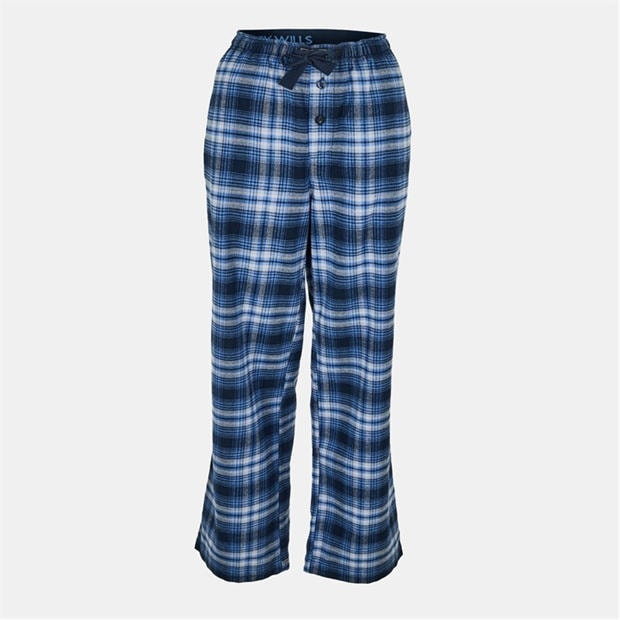 Půlnocní námořnická modř - Jack Wills - Men's JW Flannel Check Pyjama Trousers