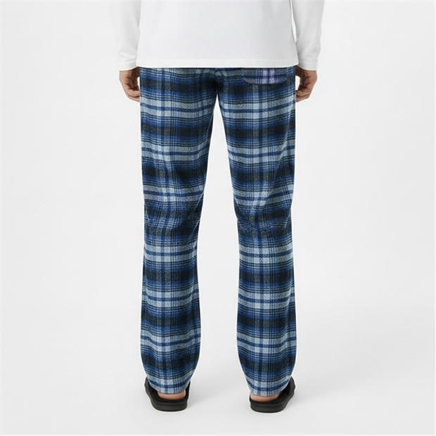 Půlnocní námořnická modř - Jack Wills - Men's JW Flannel Check Pyjama Trousers