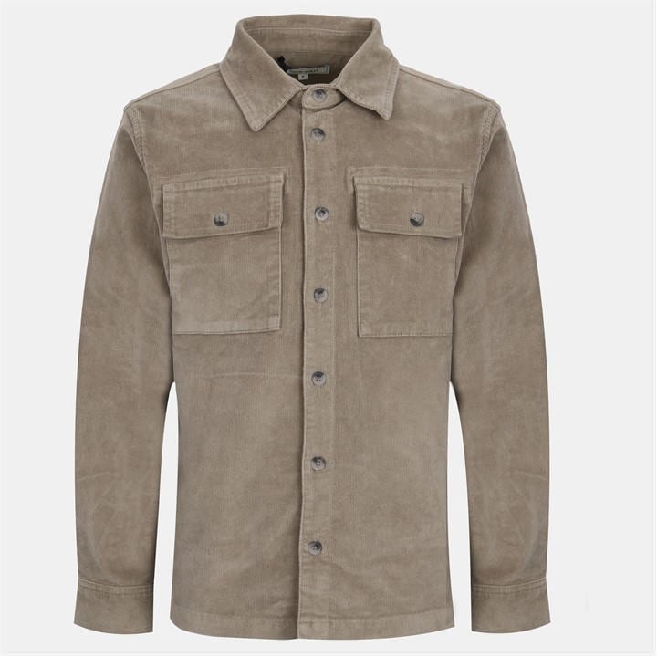 Jack Wills Men's Green Jw Cord Shirt Sn54 in Size L, Sports Direct