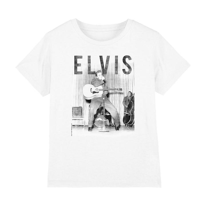 Elvis Presley Boys White With The Band Kids T-Shirt in Size 5 - 6 Years, Sports Direct