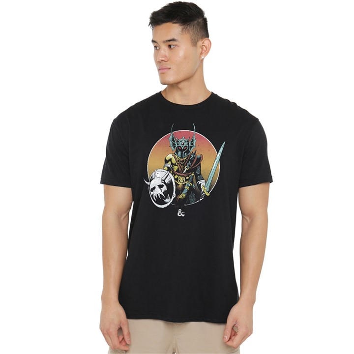 Hasbro Men' Black Dungeons & Dragons Warduke T-Shirt in Size S, Sports Direct