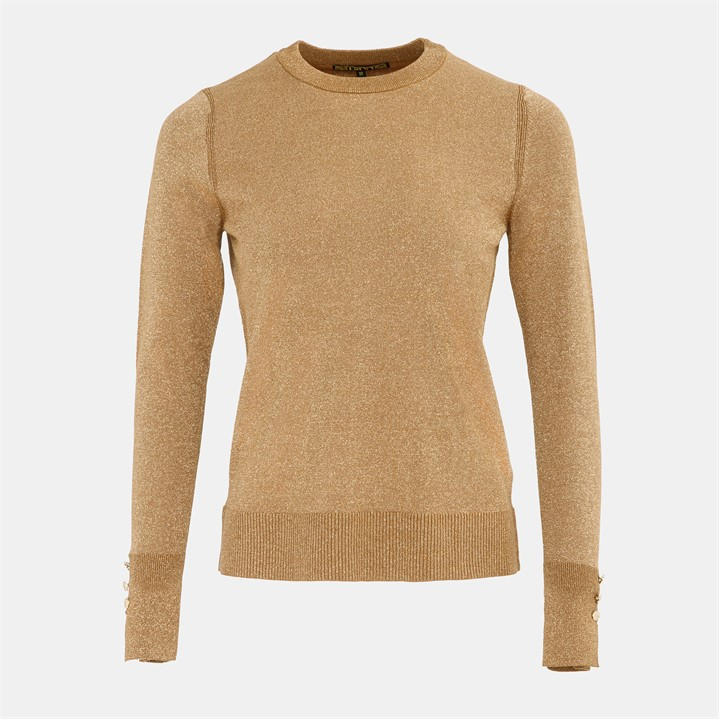Biba Women's Gold Shimmer Jumper Ld61 in Size 10, Sports Direct