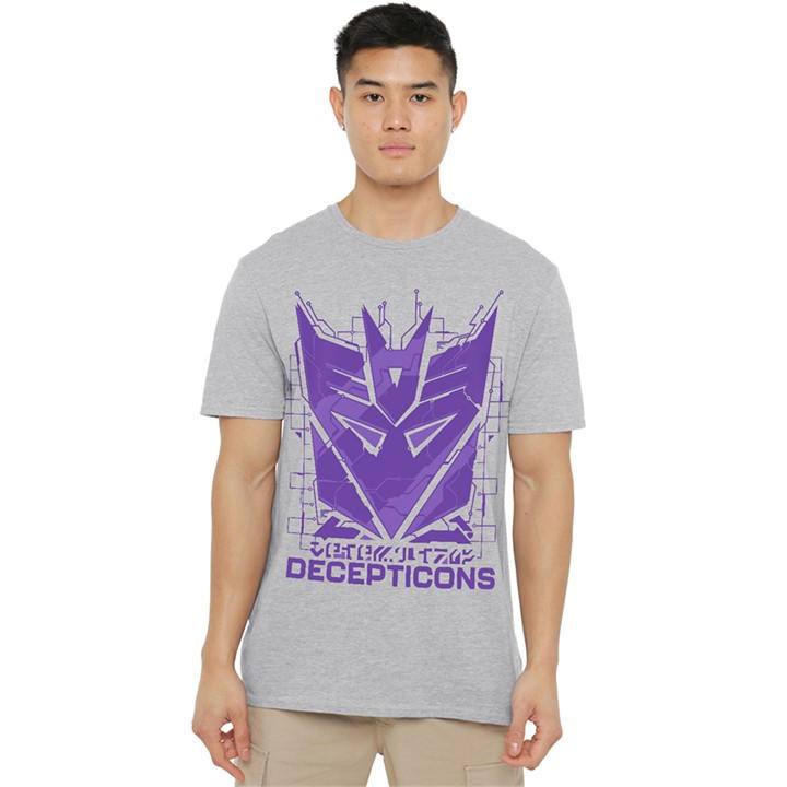 Hasbro Men's Grey Decepticon Tech Icon Logo T Shirt Athletic in Size 4XL, Sports Direct