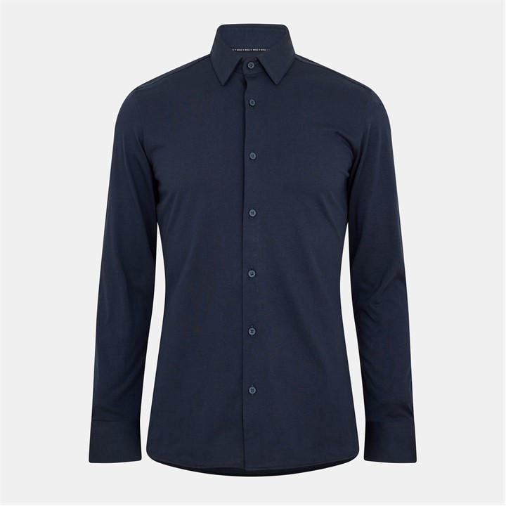 Boss Men's Blue Hank Kent Slim Fit Shirt in Size 38, Sports Direct