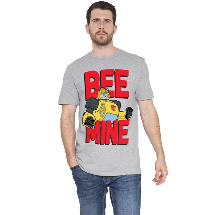 Hasbro Men's Grey Transformers Bumblebee Bee Mine  T-Shirt At in Size 3XL, Sports Direct