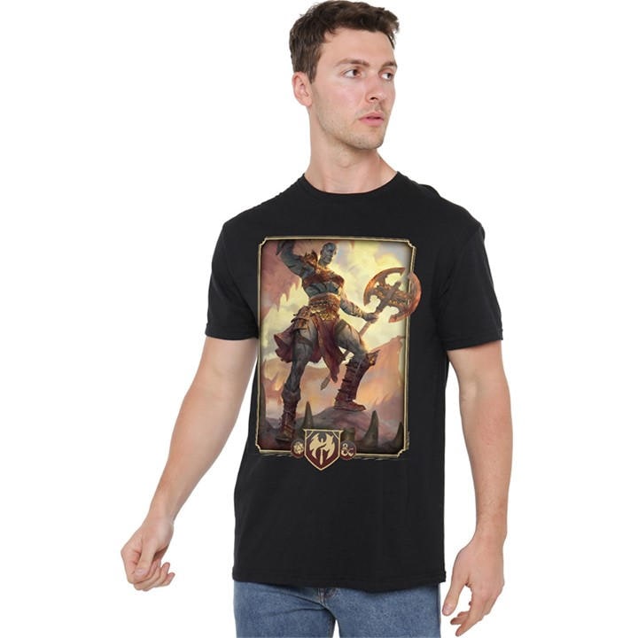 Hasbro Men's Black Dungeons & Dragons - 2024 Barbarian Key Art T-Shir in Size XL, Sports Direct