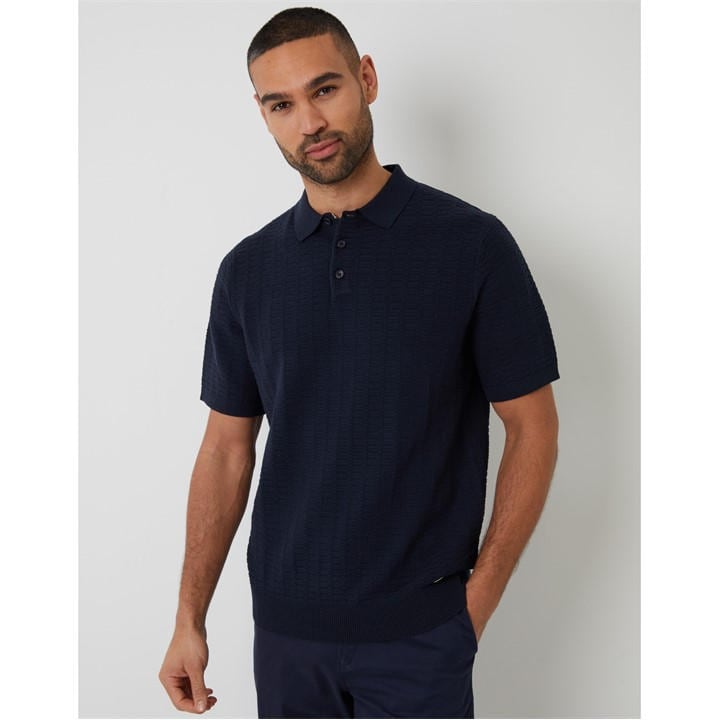 Threadbare Men's Blue Halliwell Knitted Top in Size M, Sports Direct