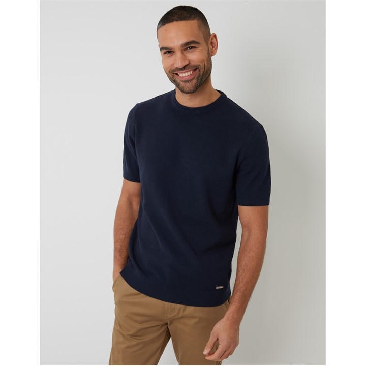 Threadbare Men's Blue Welsh Knitted Top in Size M, Sports Direct