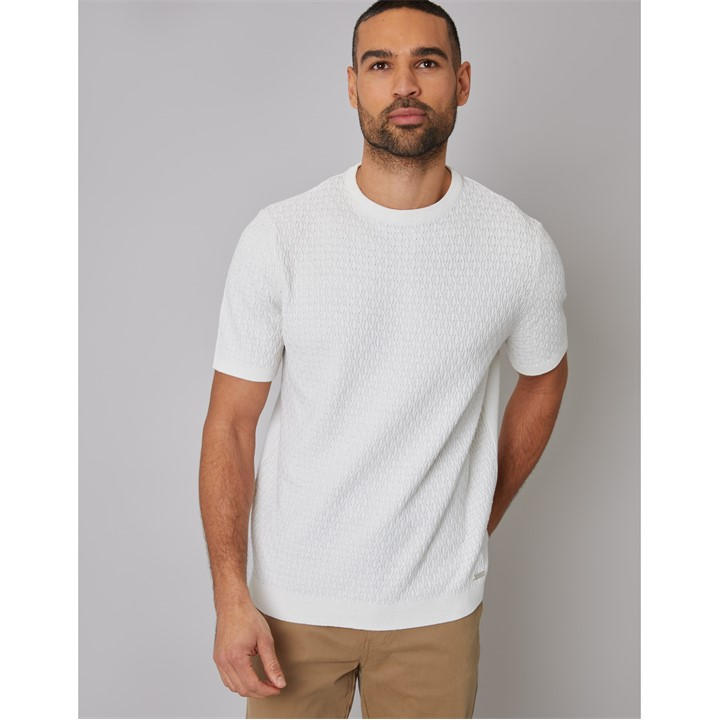 Threadbare Men's Beige Knitted T-Shirt in Size XL, Sports Direct