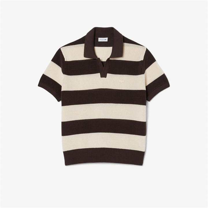 Lacoste Men's Cream Knitted Top in Size L, Sports Direct
