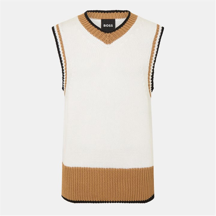 Boss Men's White Vest Sweater in Size XL, Sports Direct