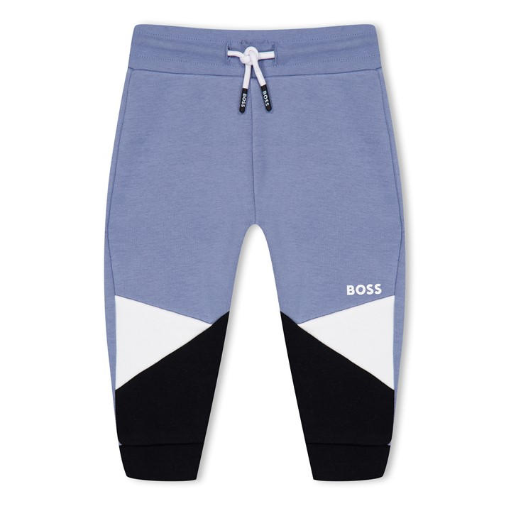 Boss Boys Grey Kids' Block Jog Jersey Cuffed Joggers in Size 3 - 4 Years, Sports Direct