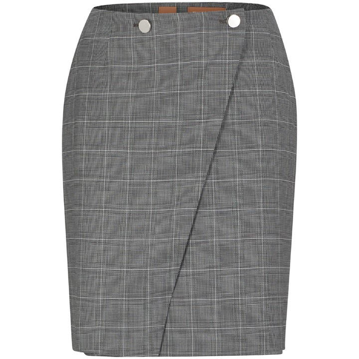 Boss Women's Black Vanata Midi Skirt in Size 16, Sports Direct