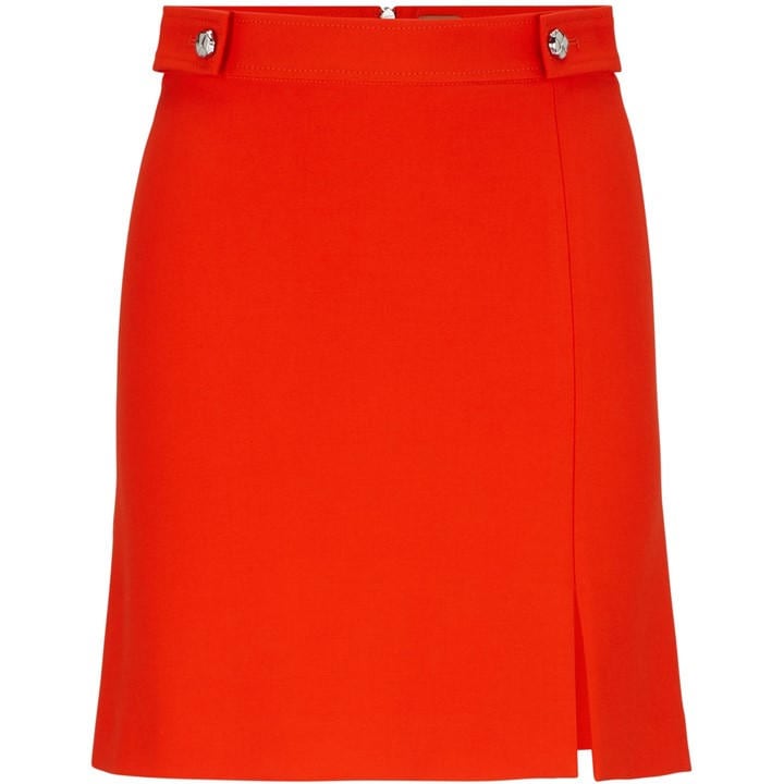 Boss Women's Orange Vestena Midi Skirt in Size 4, Sports Direct