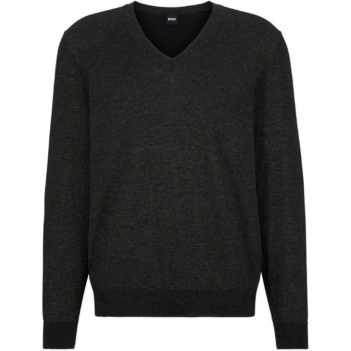 Boss Men's Gold Festivo Crew Neck Jumper in Size XL, Sports Direct