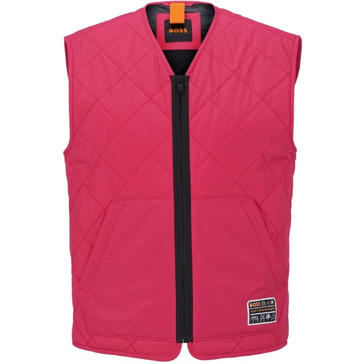 Boss Men's Pink Okella Sleeveless Gilet in Size XL, Sports Direct