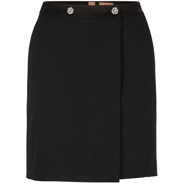 Boss Women's Black Vittora Pencil Skirt in Size 6, Sports Direct
