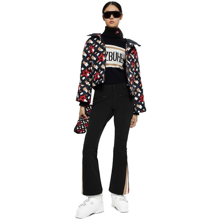Boss Women's Black Pm Ski Knitted Crew Neck Jumper in Size 12, Sports Direct