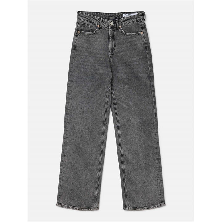 Vero Moda Women's Grey Ra206 Wide Leg Jeans in Size 30 R, Sports Direct