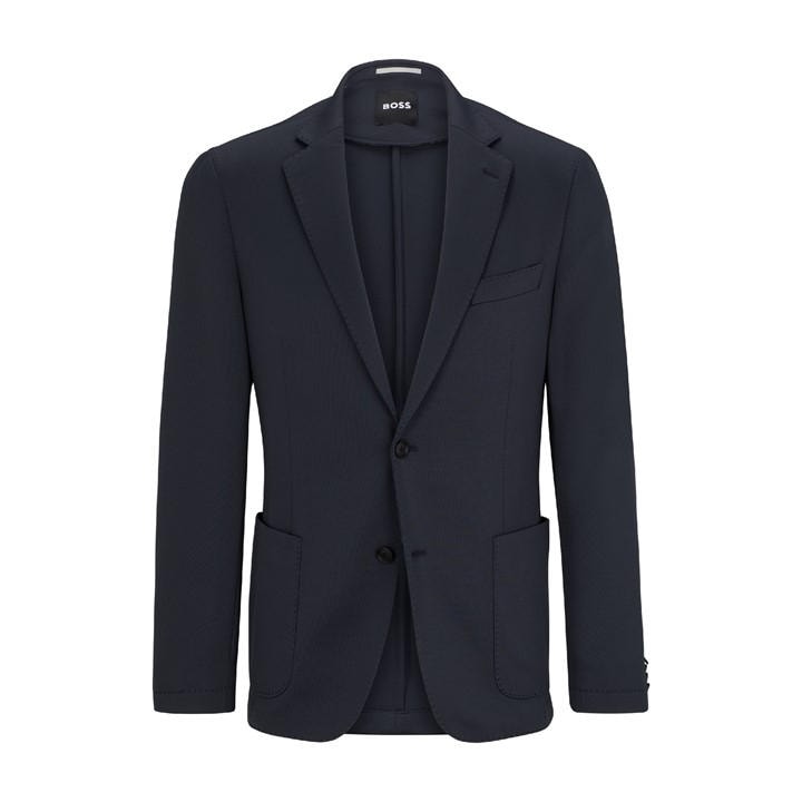 Boss Men's Blue Hanry Structured Formal Jacket in Size XL, Sports Direct