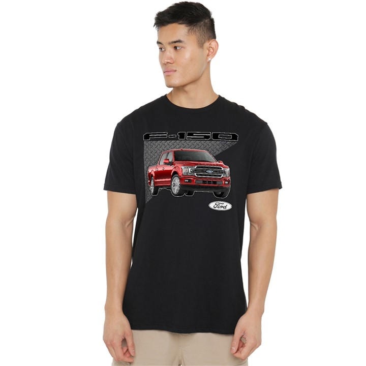 Ford Men' Black Trucks F 150 T-Shirt in Size S, Sports Direct