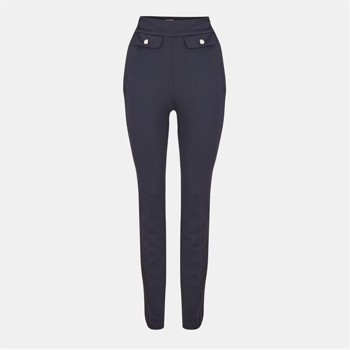 Boss Women's Blue Tubeka Cigarette Trousers in Size 14, Sports Direct