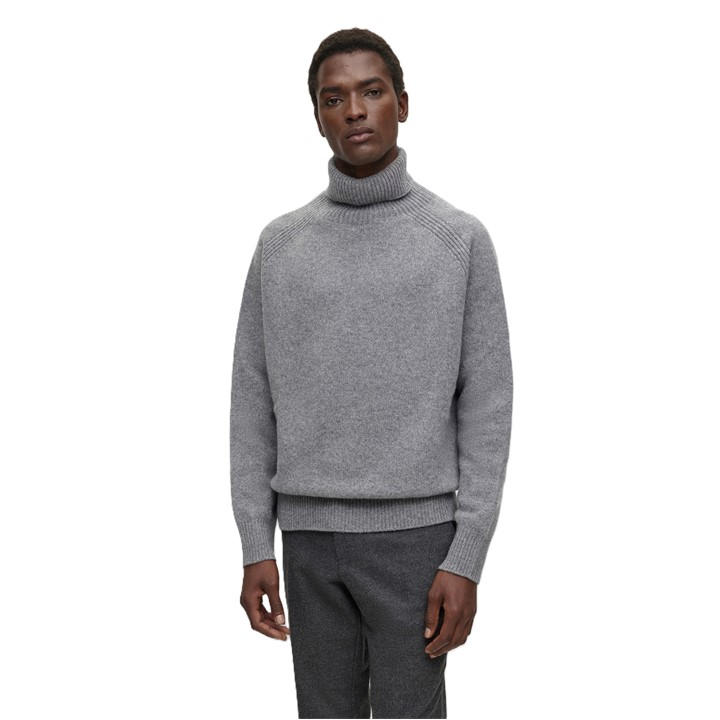 Boss Men's Grey Milione Crew Neck Jumper in Size 2XL, Sports Direct
