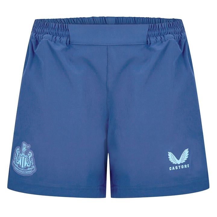 Castore Women's Blue Licensed Poly Football Shorts in Size 8, Sports Direct