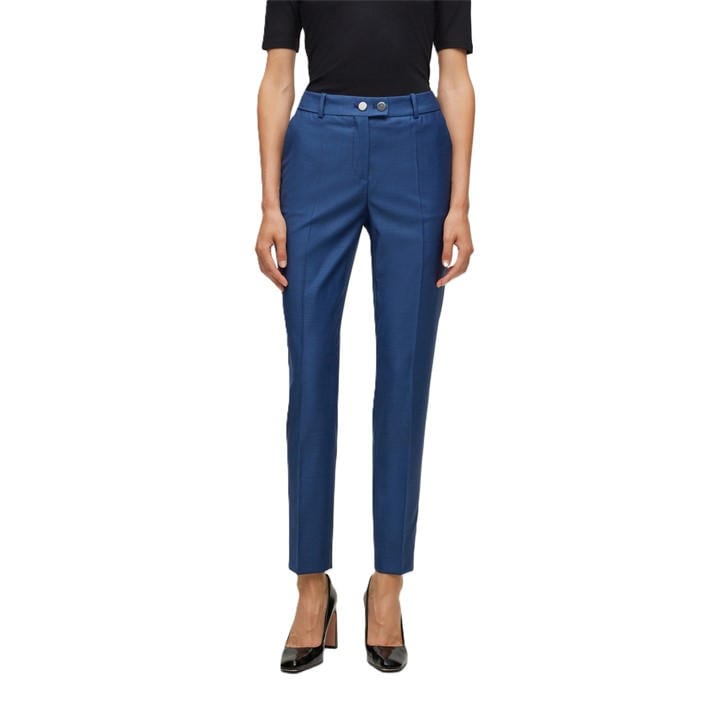 Boss Women's Black Tamata Cigarette Trousers in Size 4, Sports Direct