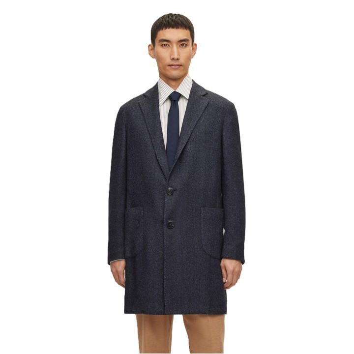 Boss Men's Blue Henk Tailored Fit Formal Jacket in Size M, Sports Direct