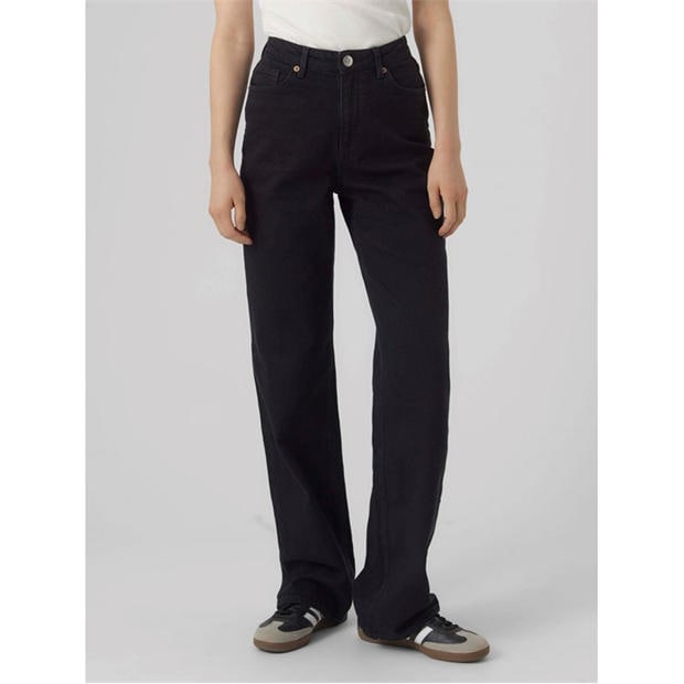 Black - Vero Moda - Women's RA118 Wide Leg Jeans