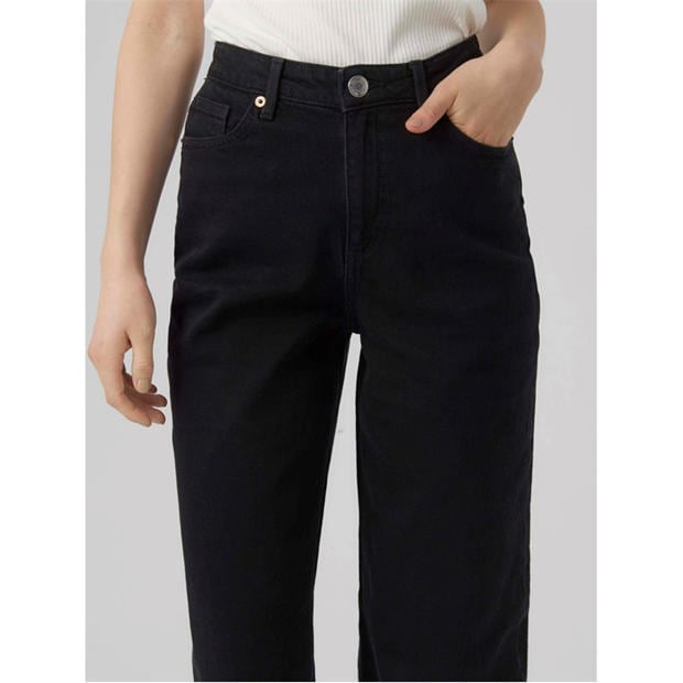 Black - Vero Moda - Women's RA118 Wide Leg Jeans