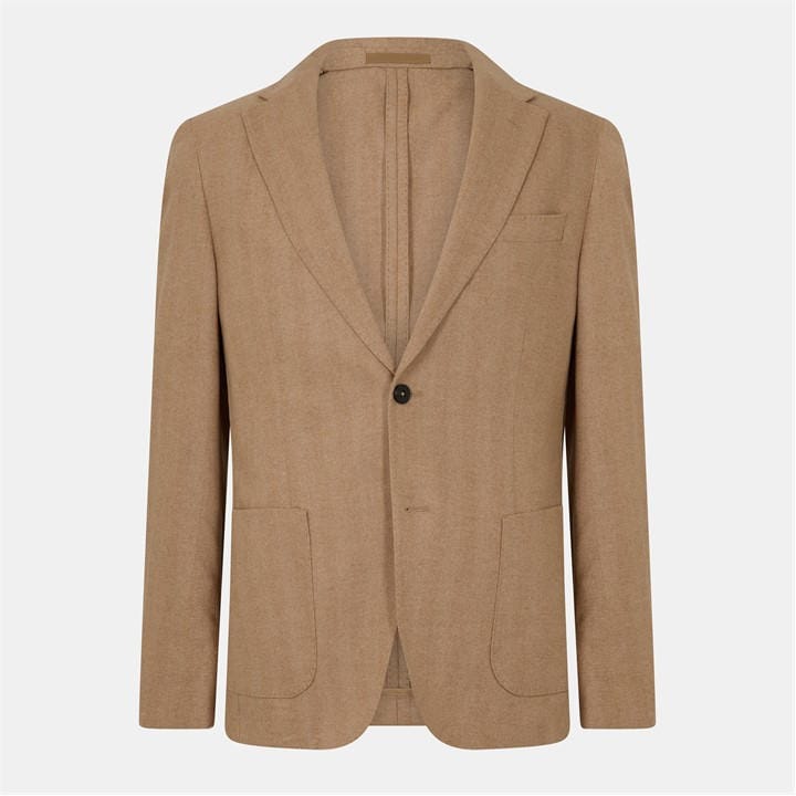 Boss Men's Beige Heston Tailored Fit Formal Jacket in Size L, Sports Direct