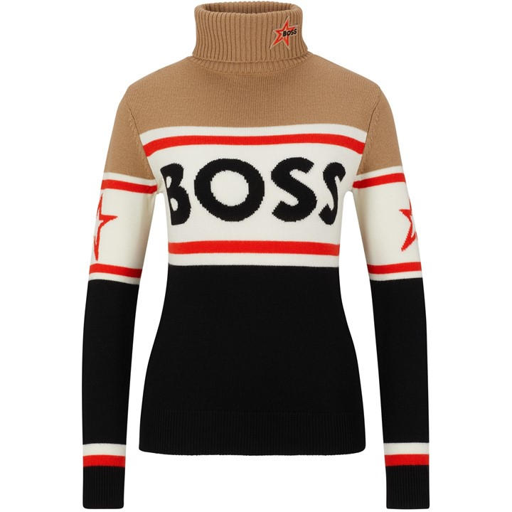 Boss Women's Beige Ski Midlayer in Size 12, Sports Direct