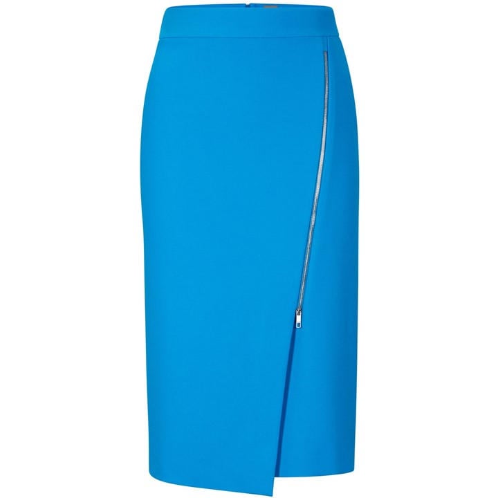 Boss Women's Blue A-Line Skirt in Size 4, Sports Direct