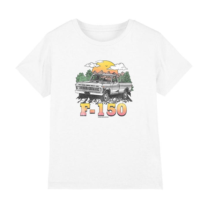 Ford Boys White Bronco F150 Mountain Ride Kids T-Shirt, Sports Direct