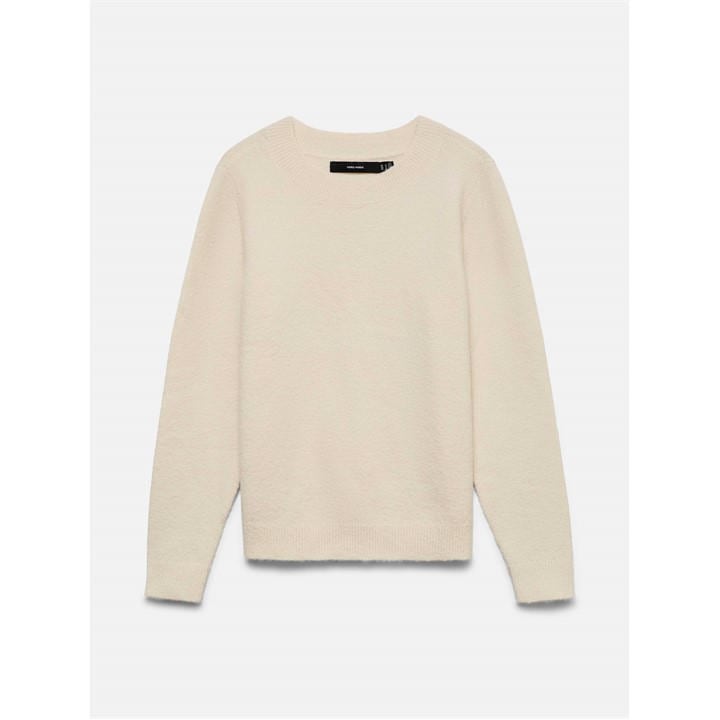 Vero Moda Women's Cream Jack Emily Knitted Crew Neck Jumper in Size 14, Sports Direct