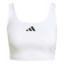 White - adidas - Power Womens Light Support Bra Tank Top