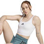 White - adidas - Power Womens Light Support Bra Tank Top