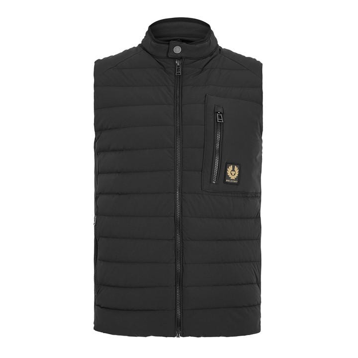 Belstaff Men's Black Chassis Gil Gilet in Size 2XL, Sports Direct