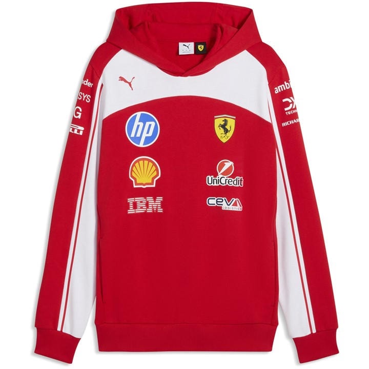 Puma  Red Scuderia Ferrari F1 Replica Hoodie in Size XL, Sports Direct