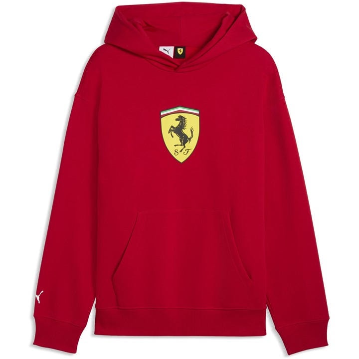 Puma  Red Scuderia Ferrari Shield Hoodie Men in Size S, Sports Direct