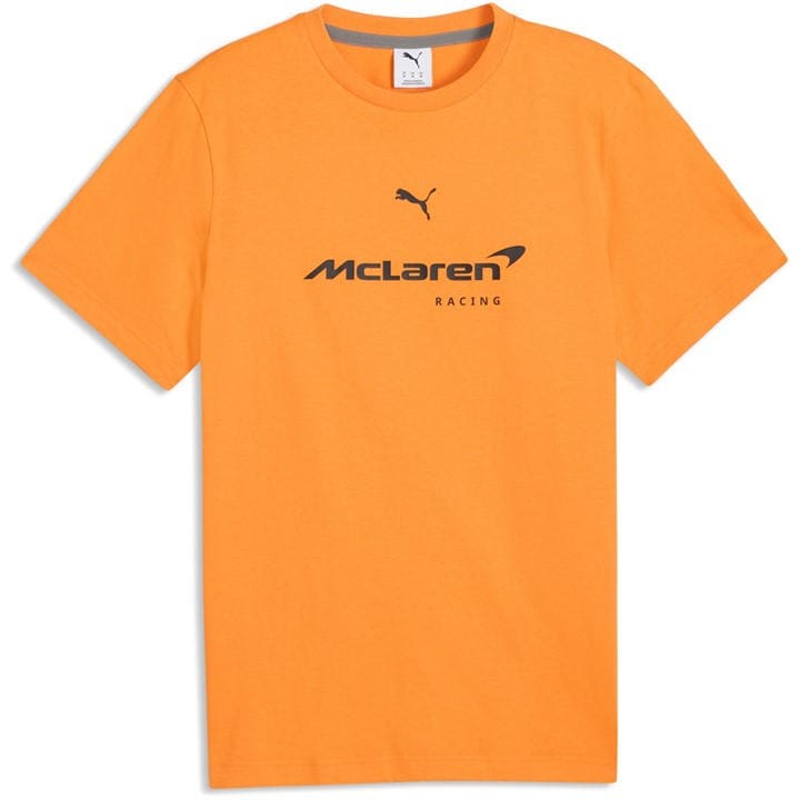 Puma  Orange Mclaren Racing Big Logo Tee Men in Size M, Sports Direct