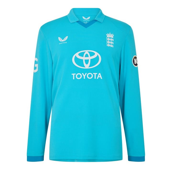 Castore Men's Blue Long Sleeve Cricket Shirt in Size L, Sports Direct