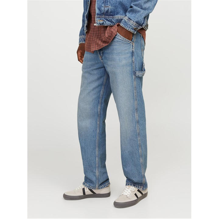 Jack And Jones Men's Blue Eddie Carpenter Jeans in Size 32 R, Sports Direct